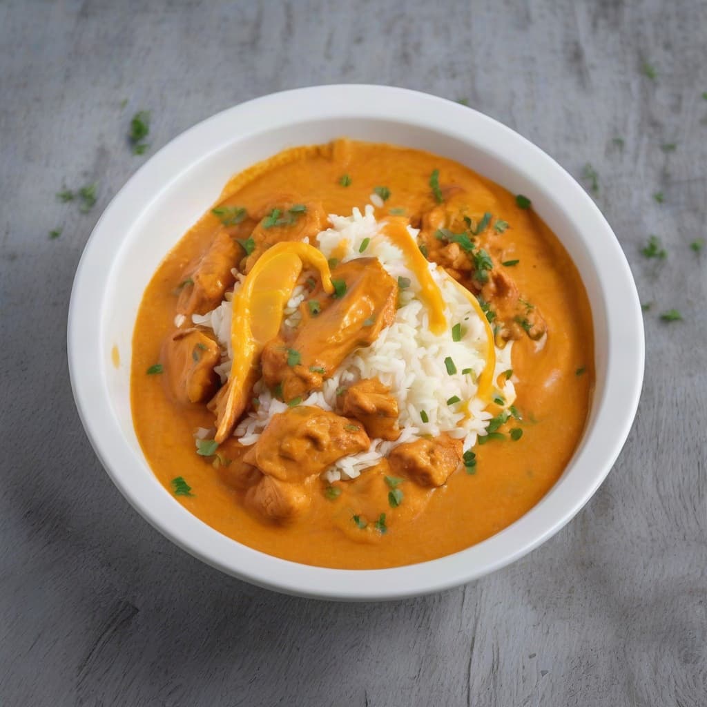 Butter Chicken Rice Bowl