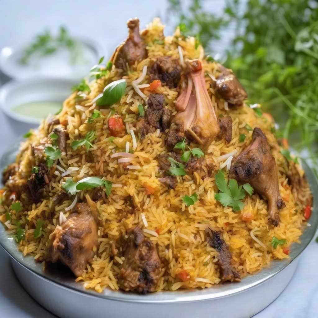 Large Tray Veal Biryani